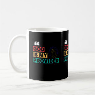 Gud är min leverantör kaffemugg