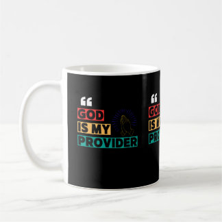 Gud är min leverantör kaffemugg