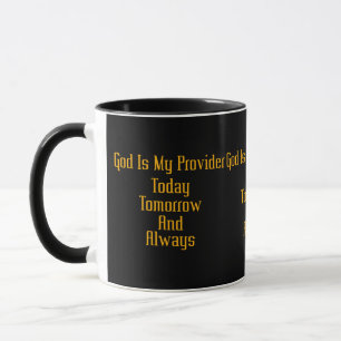 Gud är min leverantör två gånger Mugg