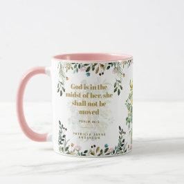 Gud är mitt i hennes PSALM 46:5 Mugg