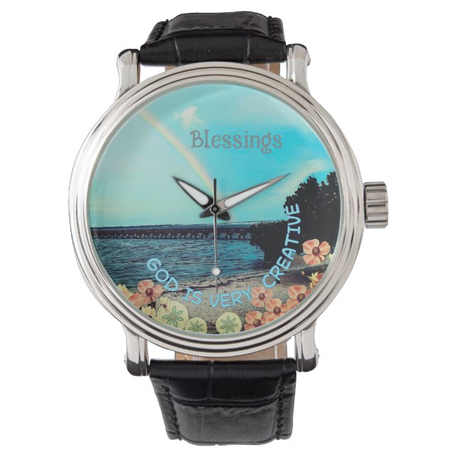 Gud är mycket kreativt vikt armbandsur (Framsida)
