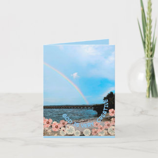 Gud är mycket kreativt vikt  helgkort