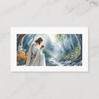 Gud är nyckel för att komma in i himlen. visitkort