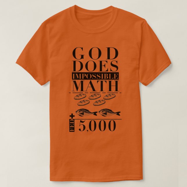 Gud är omöjlig Math T Shirt (Design framsida)