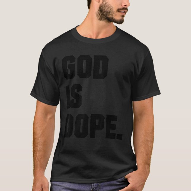 Gud är påve Christian Faith Believer T Shirt (Framsida)