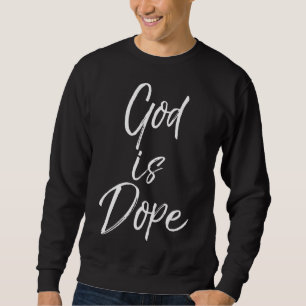 Gud är påve för kvinnor Cute Christian forns Lång Ärmad Tröja