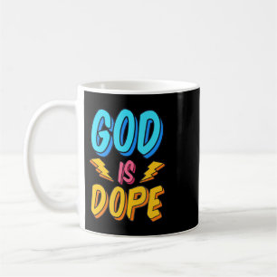 Gud är påvens nuny kristna tro Religiösa Believ Kaffemugg