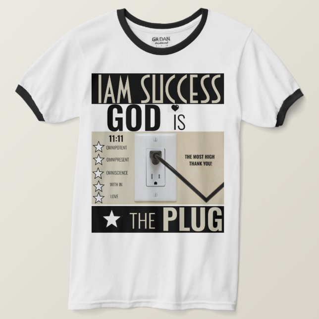 GUD ÄR PLUGIN T SHIRT (Design framsida)