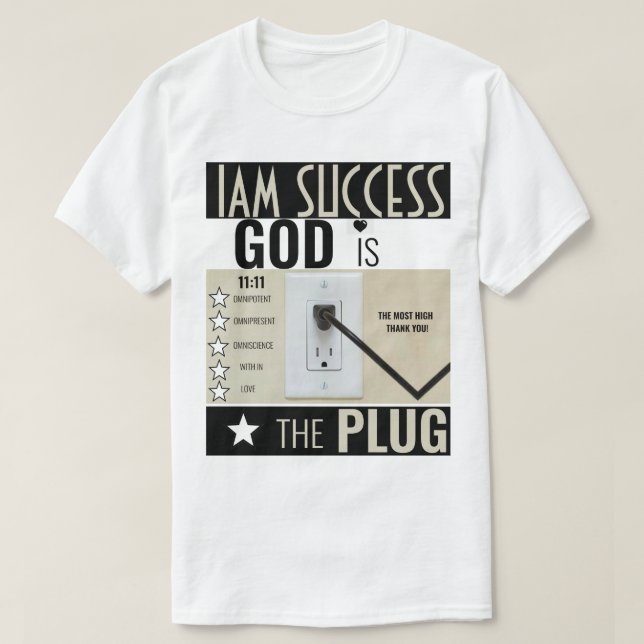 GUD ÄR PLUGIN T SHIRT (Design framsida)