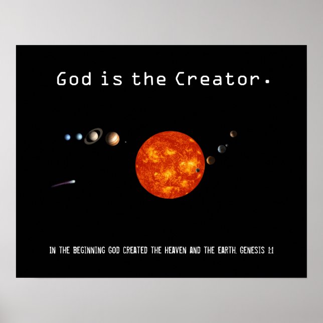 Gud är solfångarsystemet - Poster (Framsidan)