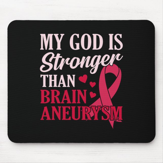 Gud är starkare än Brain Aneurysm Awareness Mont Musmatta (Framsidan)
