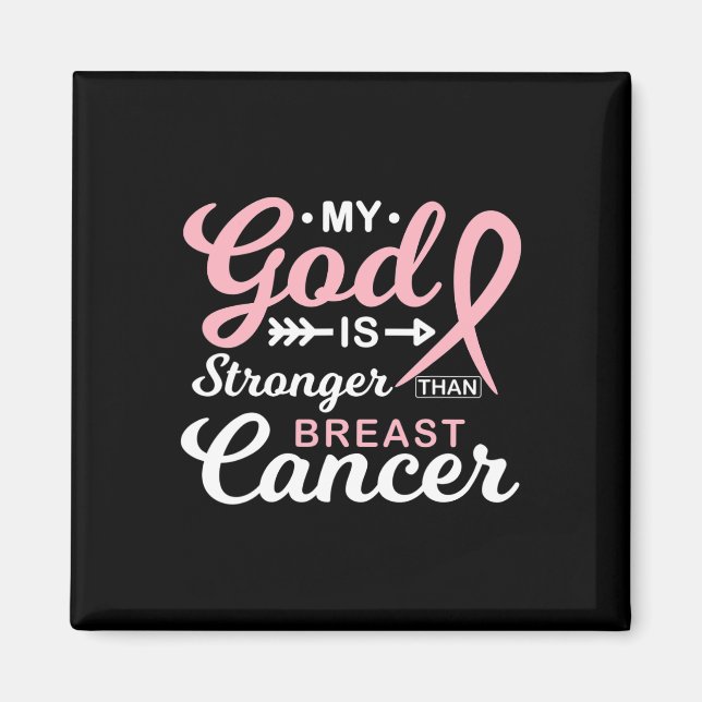 Gud är starkare än garantierna för bröstcancer magnet (Framsidan)