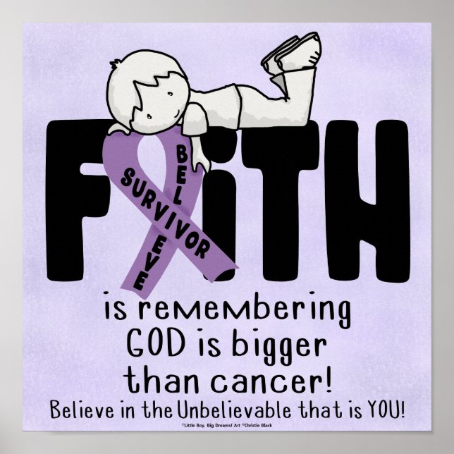 Gud är större än Cancer Poster (Framsidan)