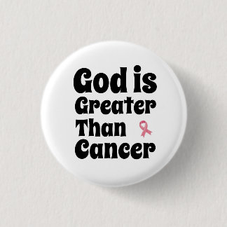 Gud är Underbarare än Cancer - inspirationell tro Knapp