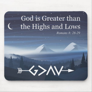 Gud är Underbarare än Highs och Lows Mousepad Musmatta