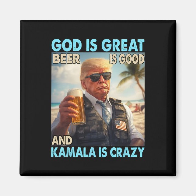 Gud är Underbart öl är Bra och Kamala är galen Rol Magnet (Framsidan)