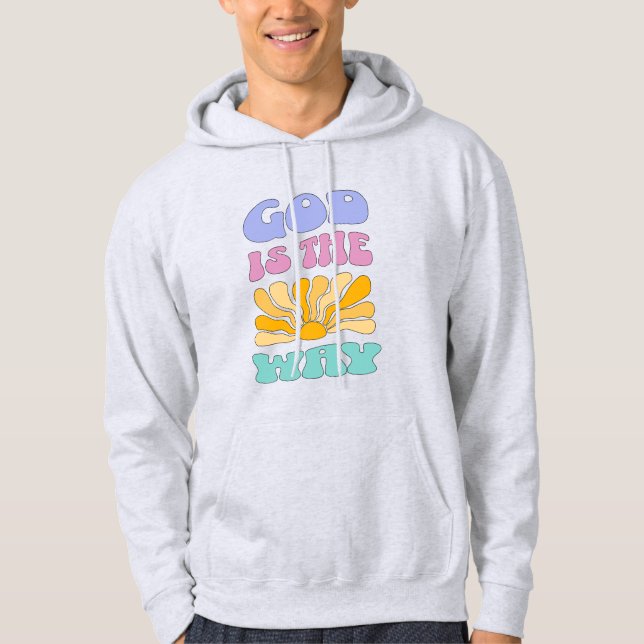 Gud är vägen hoodie (Framsida)