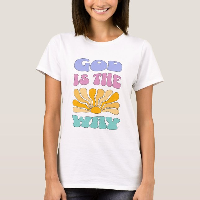 Gud är vägen t shirt (Framsida)