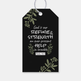 "Gud är vår frid och styrka" Psalm 46:1 Presentetikett