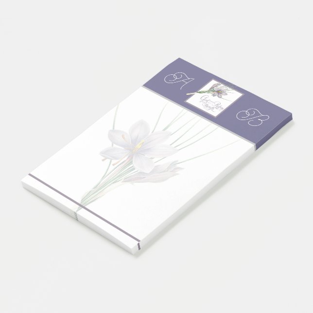 Gud är vår Refuge and styrka monogram Post-it Block (Vinklad)