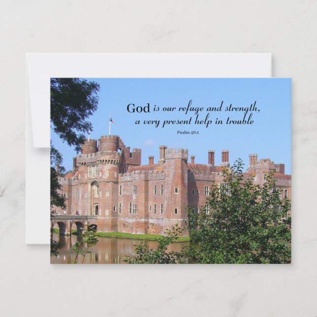 Gud är vår Refuge och styrka Kort (Framsida)