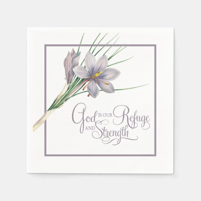 Gud är vår Refusion och styrka Pappersservett (Framsidan)