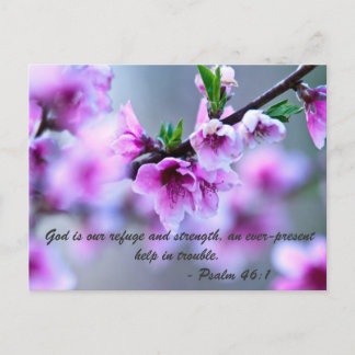 Gud är vår tillflykt och styrka, en ständigt närva vykort