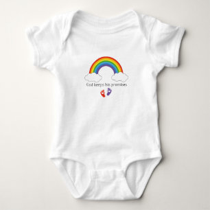 Gud behålla hans löften Rainbow infant Gown T Shirt
