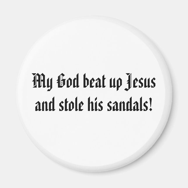 Gud besegrade Jesus Magnet (Framsidan)