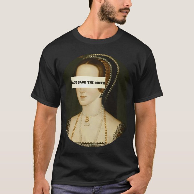 Gud bevare drottningen t shirt (Framsida)