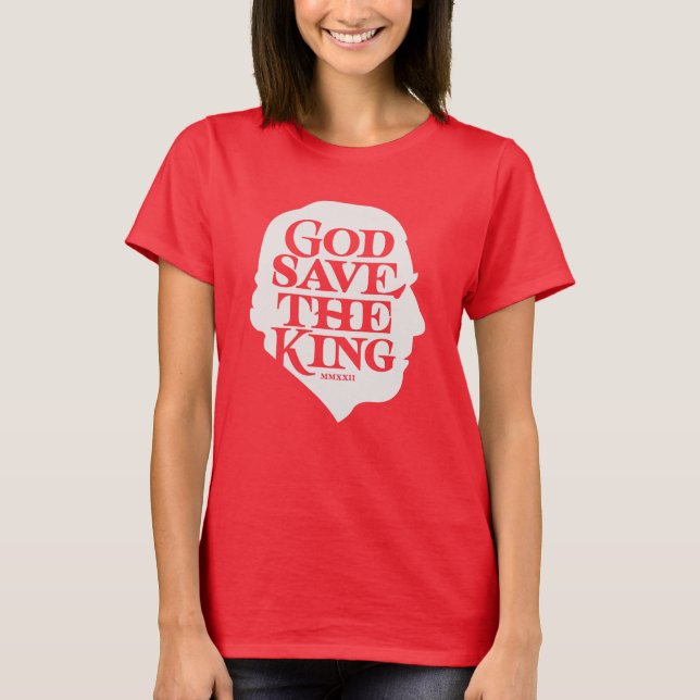 Gud bevare kungen t shirt (Framsida)