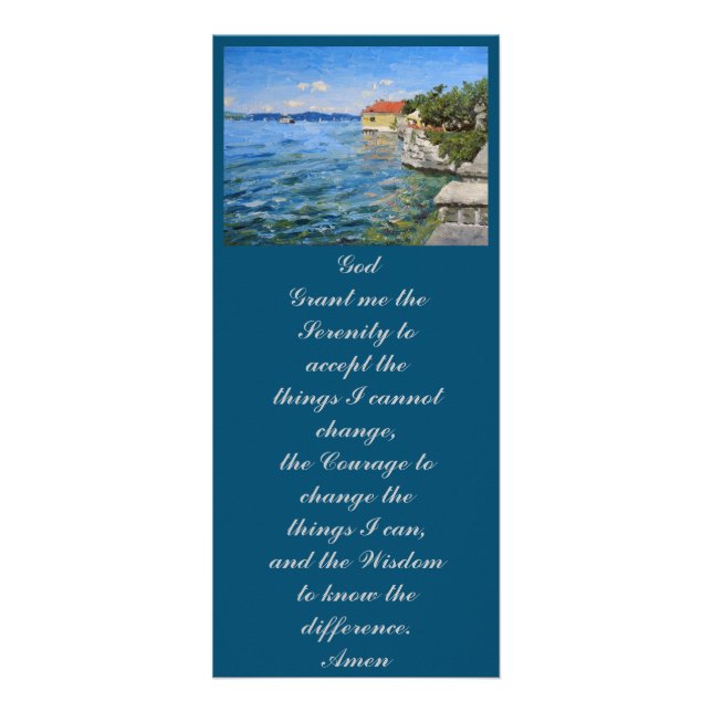 Gud Bevilja mig serenity att acceptera sak Reklamkort (Framsidan)