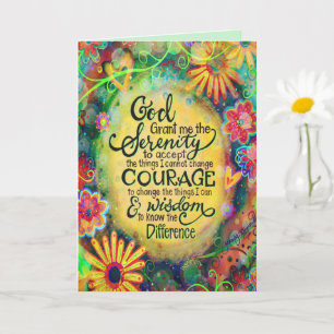"Gud Bevilja mig Serenity" Inspiritivitet Kort