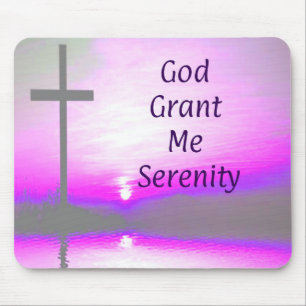 Gud Bevilja mig Serenity Mouse Pad Musmatta