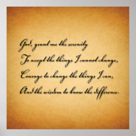 Gud biger mig Serenity Poster