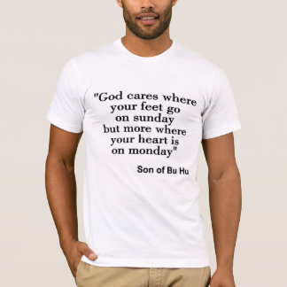 Gud bryr sig mer om kärlek än religion t shirt