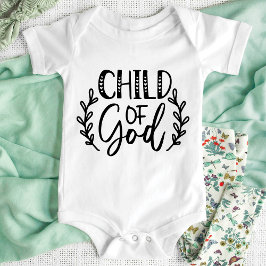 Gud Christian Baby Bodydräkt Kid Shirt T Shirt