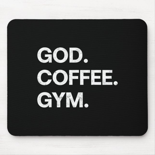 Gud Coffee Gym Funny Christian Workout Jesus M Musmatta (Framsidan)