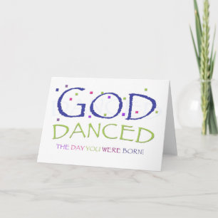 Gud Danced blank-kort Kort