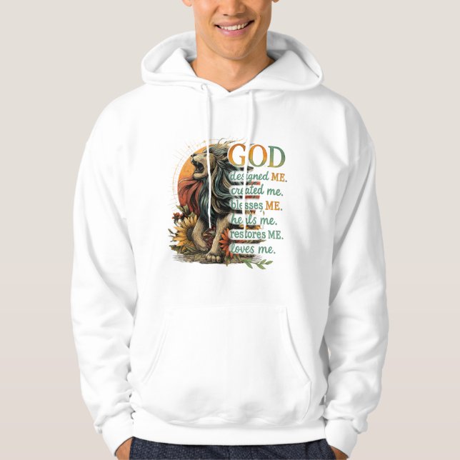 Gud Designade mig... Hoodie (Framsida)