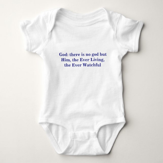 Gud: det finns ingen gud utom Han, den Evigt Levan T Shirt (Framsida)