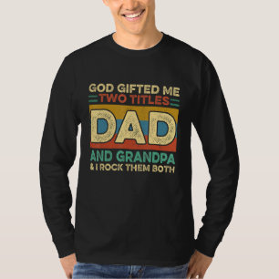 Gud Ed mig två titles Pappa och morfar och jag får T Shirt