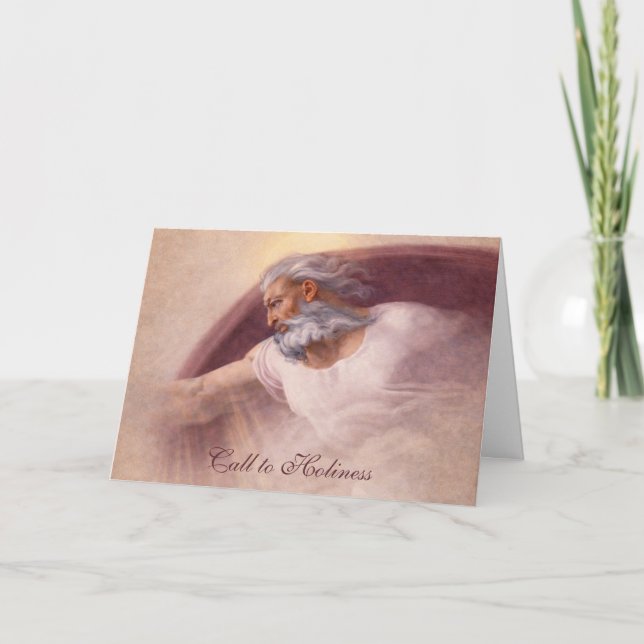 Gud Fadern Gudomlig Välsignelse Kort (Framsida)