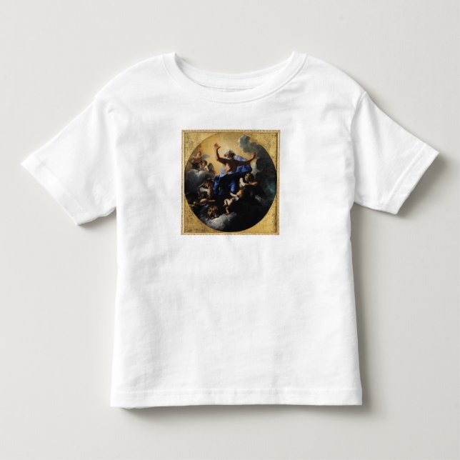 Gud fadern som bärs av änglar t-shirt (Framsida)