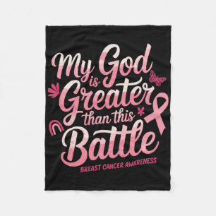 Gud Faith Bröstcancer medvetenhet Breast Cancer Aw Fleecefilt