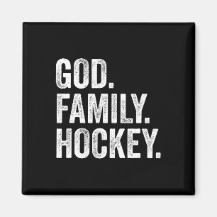 Gud Familj Hockey Magnet