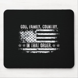 Gud Familj Land Patriotisk Tro Stolthet Usa För S Musmatta