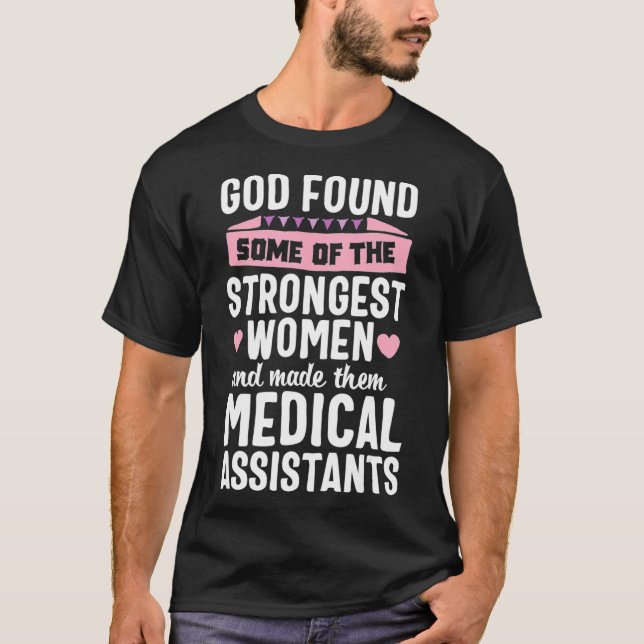Gud fann medicinsk assistent Gift Women Nurse Hosp T Shirt (Framsida)