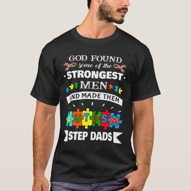 Gud fann något starkast steg för att öka medvetenh t shirt (Framsida)