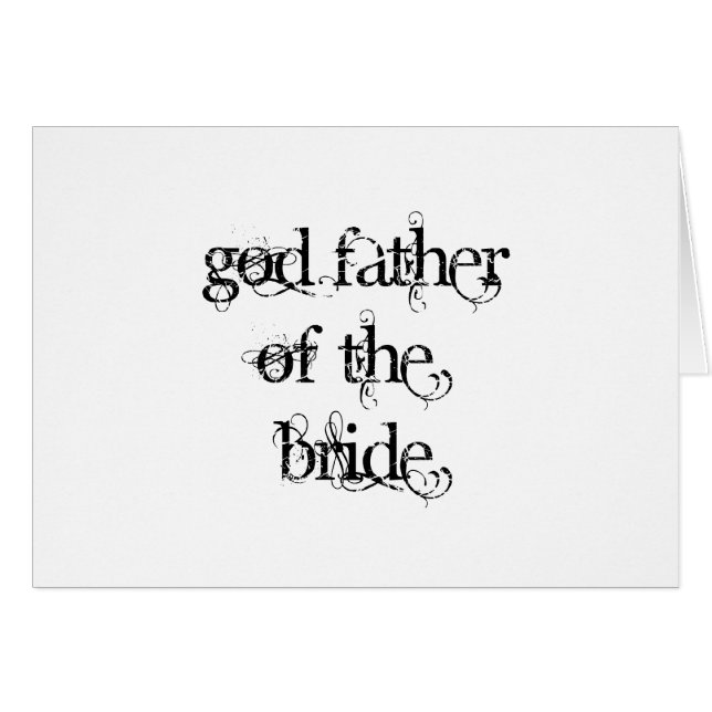 Gud Far i Bride Hälsningskort (Framsidan Horizontal)
